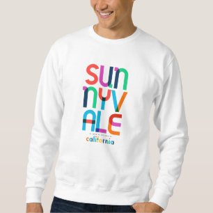 Sunnyvale California Mitte Jahrhundert, Pop Art, Sweatshirt
