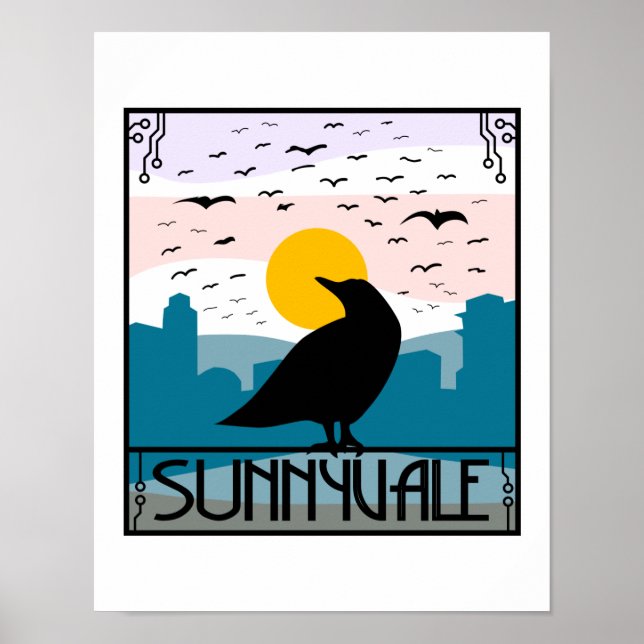 Sunnyvale Crow Poster (Vorne)