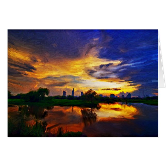 Sunrise | Abstrakte Malerei (Vorderseite (Horizontal))