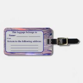 Sunrise Acrylic Pour Inspired Gepäckanhänger