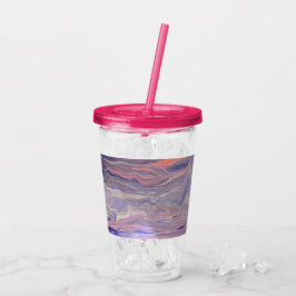 Sunrise Acrylic Pour Tumbler Acryltrinkbecher