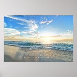 Sunrise and Beach Inspiration Poster