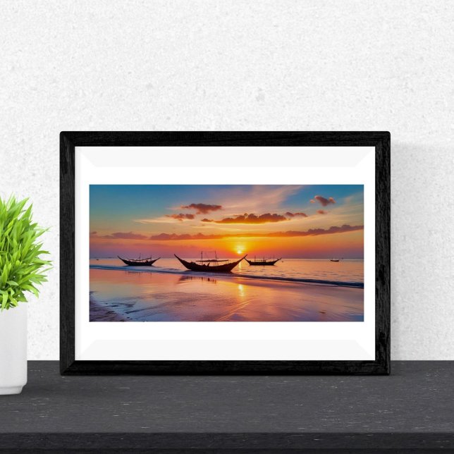 Sunrise at Al Wakrah Beach - Katar Poster (Von Creator hochgeladen)
