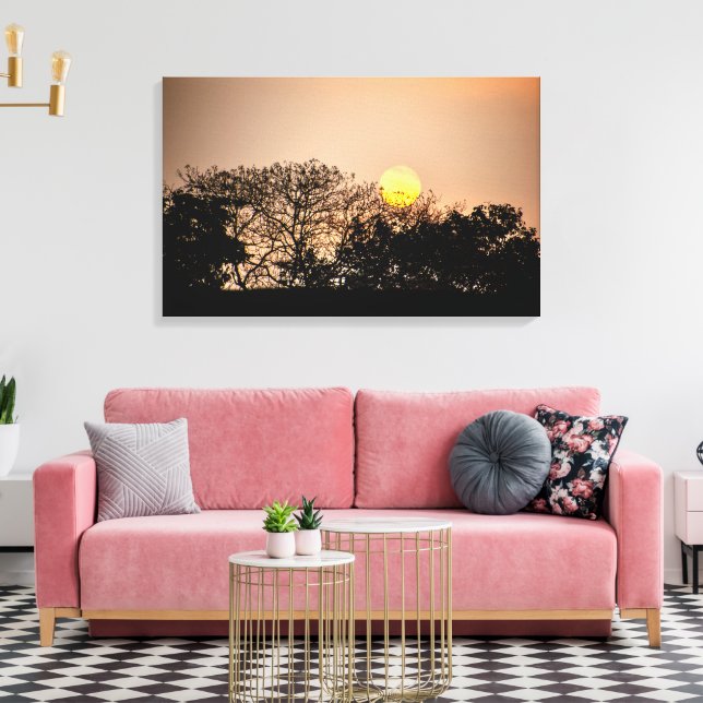 Sunrise at Angkor Wat Cambodia - Canvas ART Leinwanddruck (Insitu (Wohnzimmer))