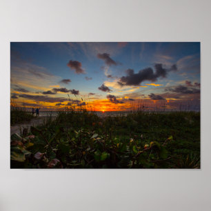 Sunrise at Jetty Park, Fort Pierce, Florida Poster