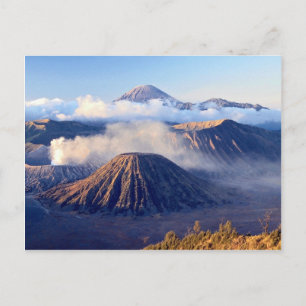 Sunrise at Mount Bromo, Java, Indonesien Postkarte