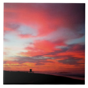 Sunrise at Newport Beach, Kalifornien Fliese