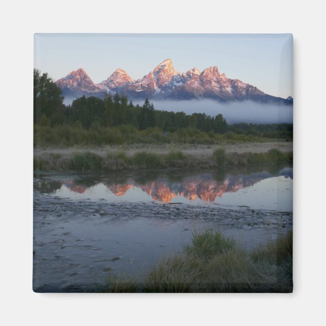 Sunrise at Schwabacker Landing at Grand Teton Magnet (Vorne)