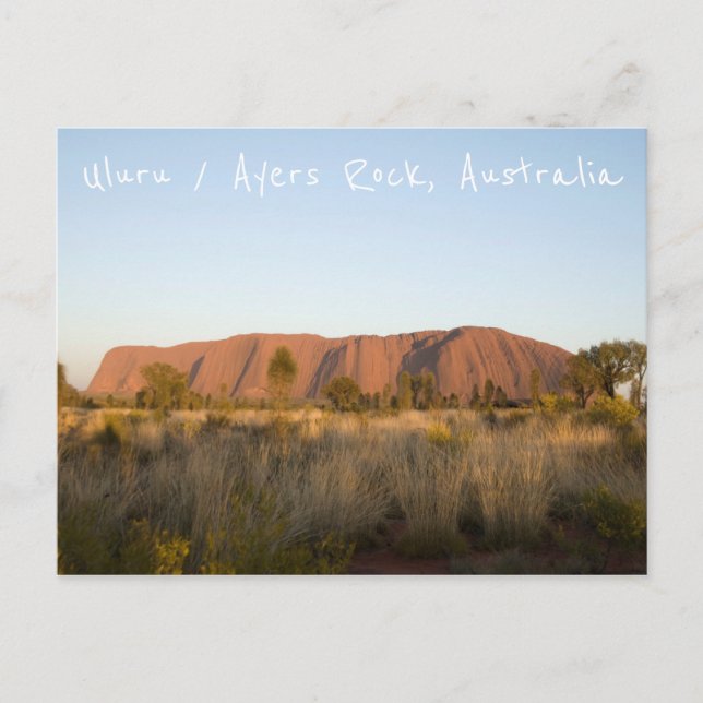 Sunrise at Uluru / Ayers Rock, Australien Postkarte (Vorderseite)