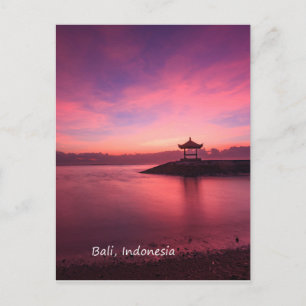 Sunrise, Bali, Indonesien Postkarte
