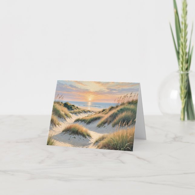 Sunrise Beach Note Card Karte (Vorderseite)