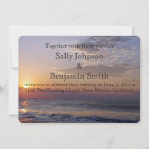 Sunrise Beach Wedding Einladung