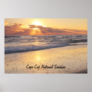 Sunrise Cape Cod National Seehand Poster