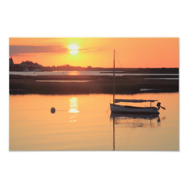 Sunrise Catboat Fotodruck (Vorne)