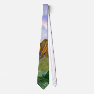 Sunrise Cliffs Kauai Hawaii Watercolor Neck Tie Krawatte