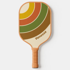 Sunrise Clover Circle Stripe with Name Pickleball Schläger
