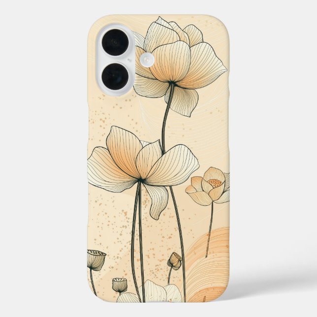Sunrise Cream Tulip Case-Mate iPhone Hülle (Rückseite)