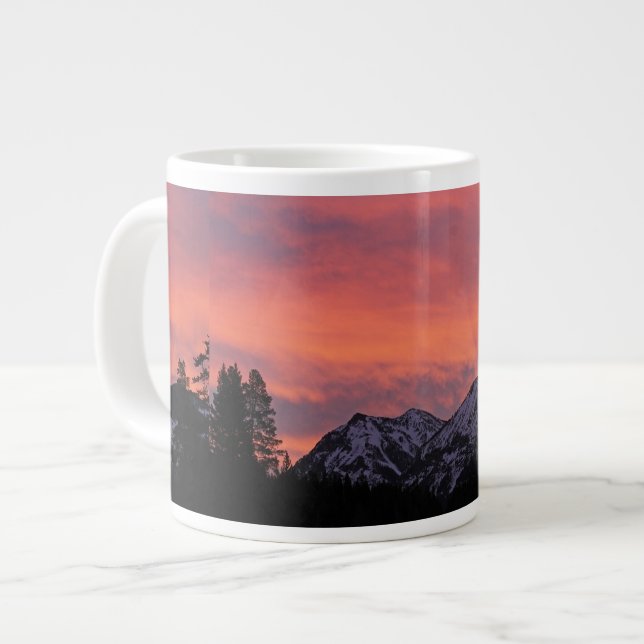 Sunrise Custom Jumbo Tasse (Vorderseite Links)