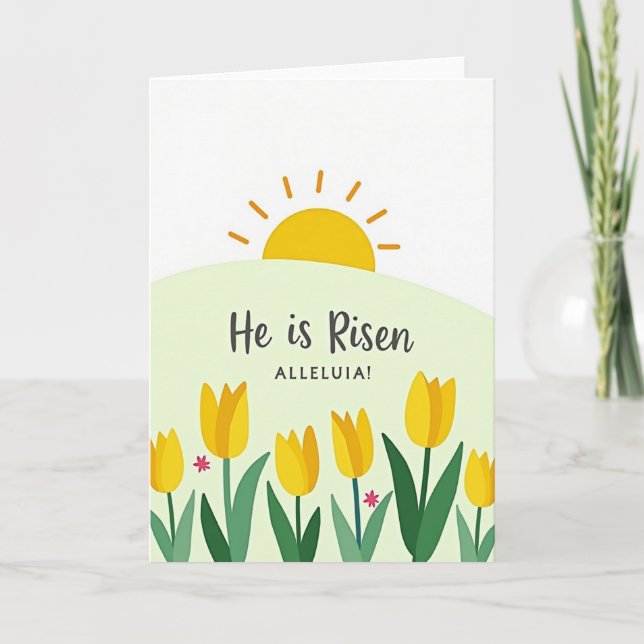 Sunrise Easter Celebration Card Karte (Vorderseite)