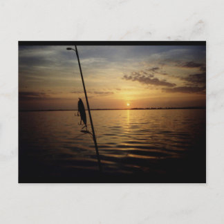 Sunrise Fishing Scene Postkarte