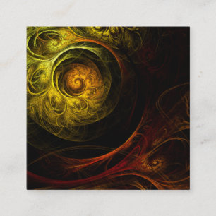 Sunrise Floral Red Abstrakte Kunst Begleitkarte