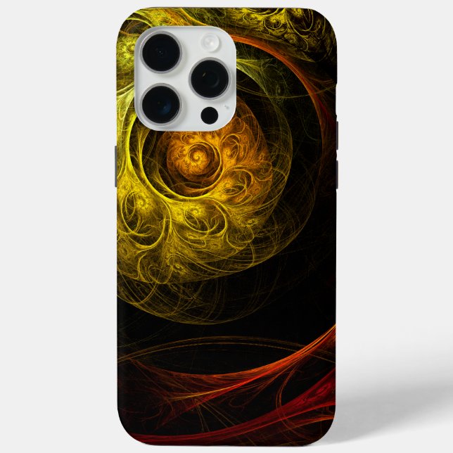 Sunrise Floral Red Abstrakte Kunst Case-Mate iPhone Hülle (Rückseite)