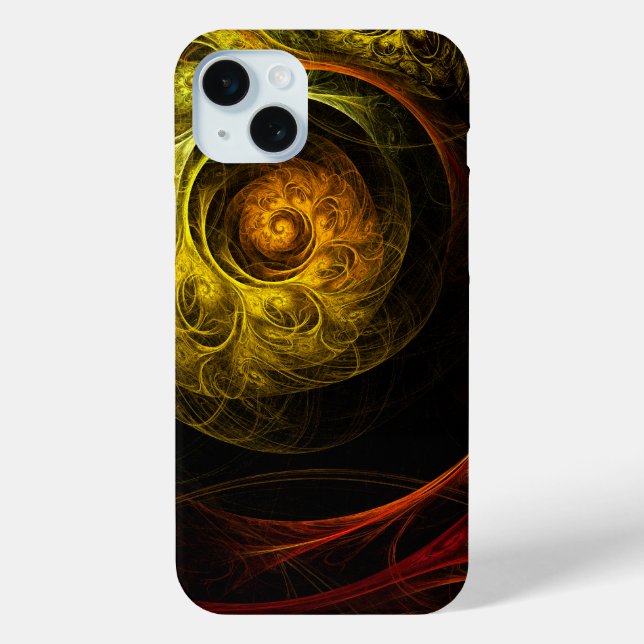 Sunrise Floral Red Abstrakte Kunst Case-Mate iPhone Hülle (Rückseite)
