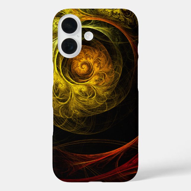 Sunrise Floral Red Abstrakte Kunst Case-Mate iPhone Hülle (Rückseite)