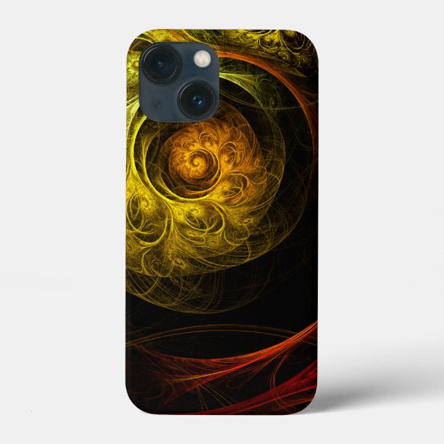 Sunrise Floral Red Abstrakte Kunst Case-Mate iPhone Hülle (Rückseite)