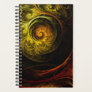 Sunrise Floral Red Abstrakte Kunst Planer