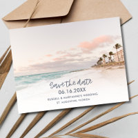 Sunrise Florida Beach Hochzeit Save the Date