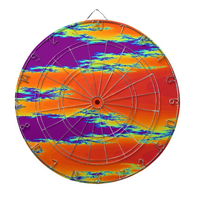 Sunrise Fraktal Dart Board Dartscheibe (vorne)
