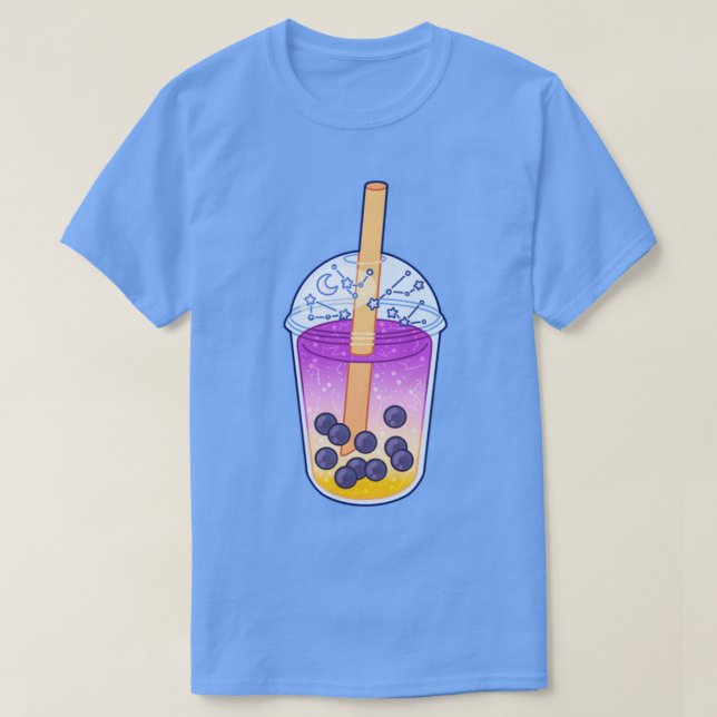 Sunrise Galaxy Boba Tea T-Shirt (Design vorne)