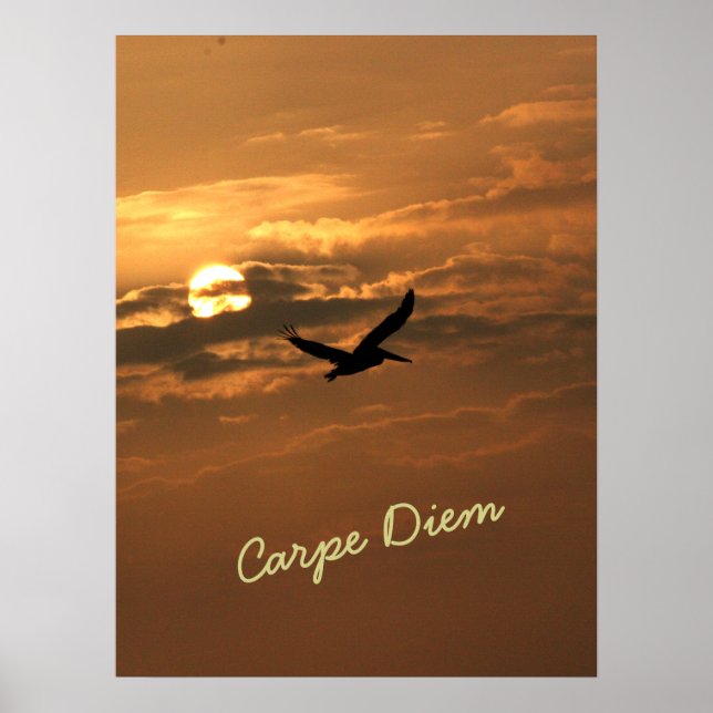 Sunrise Gold Foto Carpe Diem Ocean Poster (Vorne)