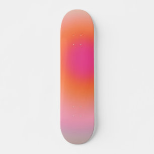 Sunrise Gradient - Beige rosa Orange Skateboard