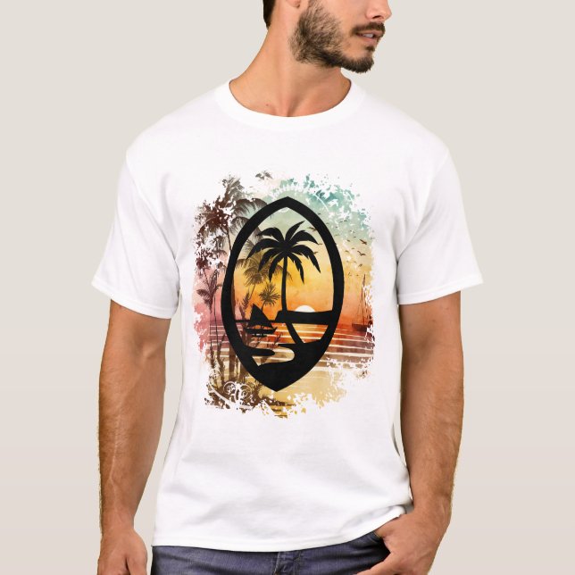 Sunrise Guam Siegel T-Shirt (Vorderseite)
