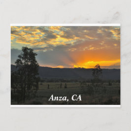 Sunrise in Anza, CA Postkarte