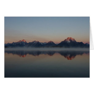 Sunrise in Jackson Dam Grand Teton Nationalpark