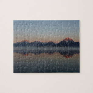 Sunrise in Jackson Dam Grand Teton Nationalpark Puzzle