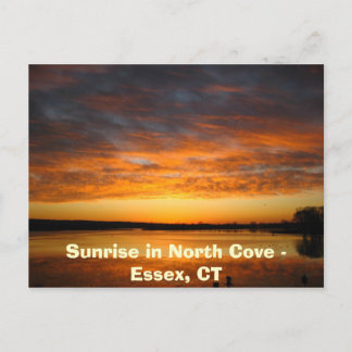 Sunrise in North Cove - Essex, CT Postkarte