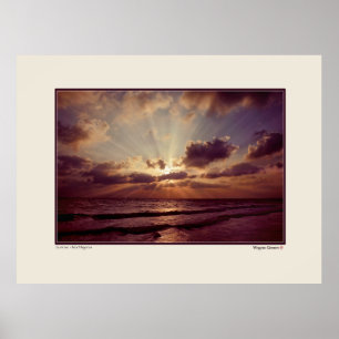 Sunrise - Isla Mujeres - Yucatan - Mexiko Poster