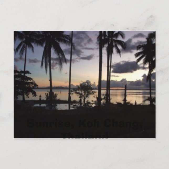 Sunrise, Koh Chang, Thailand Postkarte (Vorderseite)