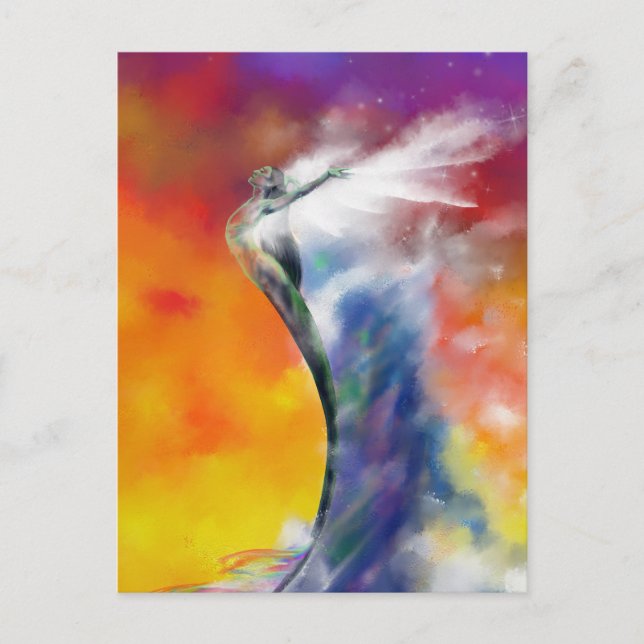 Sunrise Mermaid (Closeup) Postkarte (Vorderseite)