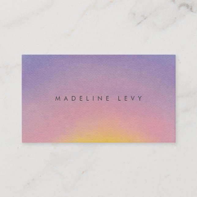 Sunrise Minimalistisch Modernes Ernennungsgeschäft Terminkarte (Vorderseite)