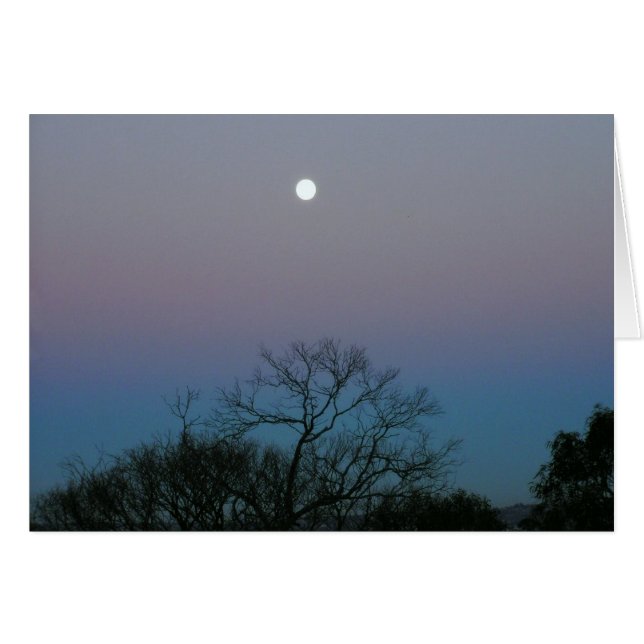 Sunrise Moon Card (Vorderseite (Horizontal))