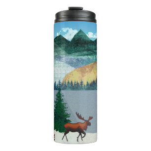 Sunrise Moose Thermosbecher