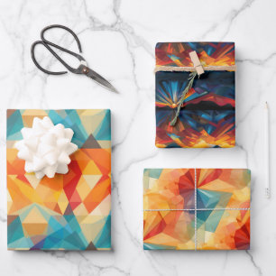 Sunrise Mosaic Geometric: Neues Design für Anfänge Geschenkpapier Set