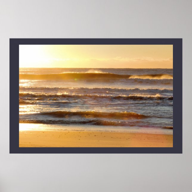 Sunrise Ocean Foto Poster (Vorne)