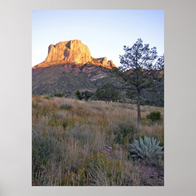 Sunrise on Casa Grande, BBNP, Texas Poster (Vorne)