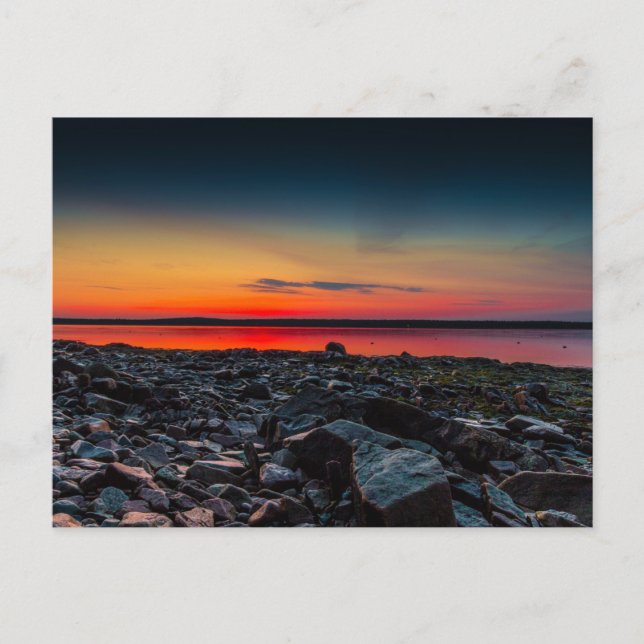 Sunrise on Gouldsboro Bay, Maine Postkarte (Vorderseite)